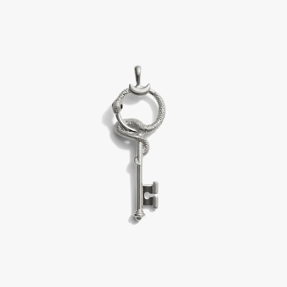 Awe Inspired “Gate of Hades” sterling silver key charm pendant amulet necklace
